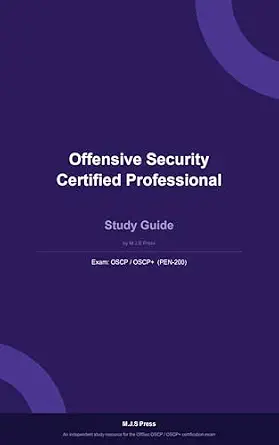خرید و دانلود نسخه کامل کتاب OSCP Study Guide: Penetration Testing with Kali Linux (PEN-200): A Comprehensive Study Guide for the OffSec Certified Professional Exam_6a86059471340.webp خرید و دانلود نسخه کامل کتاب OSCP Study Guide: Penetration Testing with Kali Linux (PEN-200): A Comprehensive Study Guide for the OffSec Certified Professional Exam