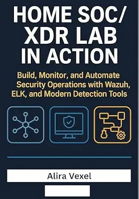 خرید و دانلود نسخه کامل کتاب Home SOC / XDR Lab in Action : Build, Monitor, and Automate Security Operations with Wazuh, ELK, and Modern Detection Tools