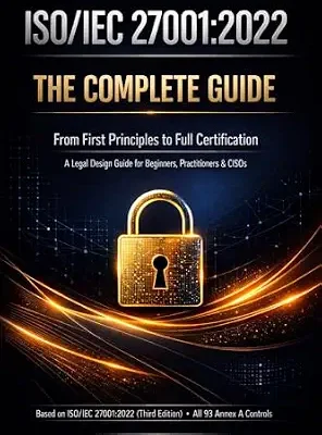 خرید و دانلود نسخه کامل کتاب زبان اصلی ISO/IEC 27001:2022 THE COMPLETE GUIDE: From First Principles to Full Certification A Legal Design Guide for Beginners, Practitioners & CISOs PDF | دانلود کتاب خارجی