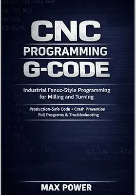 خرید و دانلود نسخه کامل کتاب CNC Programming G-Code: Industrial Fanuc-Style Programming for Milling and Turning. Production-Safe Code, Crash Prevention, Full Programs & Troubleshooting (The G-Code Mastery Series)