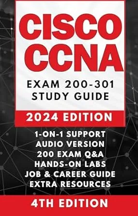 خرید و دانلود نسخه کامل کتاب CISCO CCNA 200-301 COMPLETE STUDY GUIDE: The Only Guidebook You’ll Ever Need | AUDIO VERSION, 1-ON-1 SUPPORT, 200+ PRACTICE TESTS, LABS SIMULATION, CASE STUDIES & REAL EXAMPLES, JOB and CAREER ADVICE_6a83e02a7244b.jpeg خرید و دانلود نسخه کامل کتاب CISCO CCNA 200-301 COMPLETE STUDY GUIDE: The Only Guidebook You’ll Ever Need | AUDIO VERSION, 1-ON-1 SUPPORT, 200+ PRACTICE TESTS, LABS SIMULATION, CASE STUDIES & REAL EXAMPLES, JOB and CAREER ADVICE