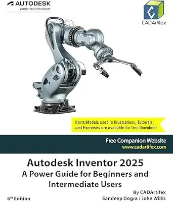 خرید و دانلود نسخه کامل کتاب Autodesk Inventor 2025: A Power Guide for Beginners and Intermediate Users