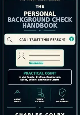 خرید و دانلود نسخه کامل کتاب زبان اصلی The Personal Background Check Handbook: Practical OSINT to Vet People, Profiles, Contractors, Dates, Sellers, and Online Claims (The Truth Check Guides Book 3) PDF | دانلود کتاب خارجی