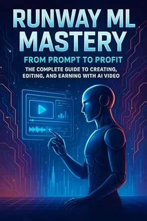 خرید و دانلود نسخه کامل کتاب Runway ML Mastery: From Prompt to Profit: The Complete Guide to Creating, Editing, and Earning with AI Video_6a70a7bdafba7.jpeg خرید و دانلود نسخه کامل کتاب Runway ML Mastery: From Prompt to Profit: The Complete Guide to Creating, Editing, and Earning with AI Video