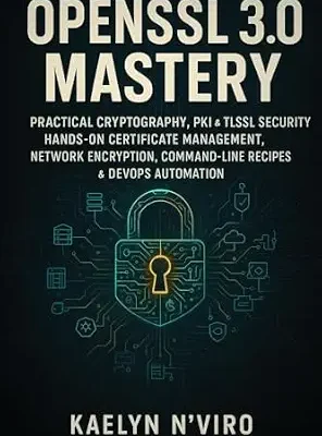خرید و دانلود نسخه کامل کتاب OPENSSL 3.0 MASTERY: PRACTICAL CRYPTOGRAPHY, PKI & TLS/SSL SECURITY: HANDS-ON CERTIFICATE MANAGEMENT, NETWORK ENCRYPTION, COMMAND-LINE RECIPES & DEVOPS AUTOMATION