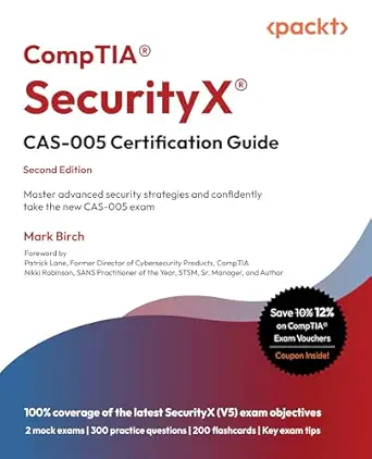خرید و دانلود نسخه کامل کتاب زبان اصلی CompTIA® SecurityX® CAS-005 Certification Guide: Master advanced security strategies and confidently take the new CAS-005 exam PDF | دانلود کتاب خارجی_6a91b7940f892.webp خرید و دانلود نسخه کامل کتاب زبان اصلی CompTIA® SecurityX® CAS-005 Certification Guide: Master advanced security strategies and confidently take the new CAS-005 exam PDF | دانلود کتاب خارجی