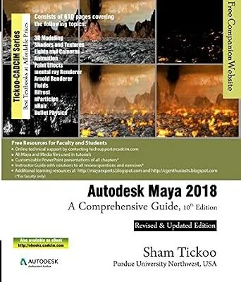 خرید و دانلود نسخه کامل کتاب Autodesk Maya 2018: A Comprehensive Guide