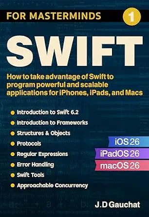 خرید و دانلود نسخه کامل کتاب Swift for Masterminds: How to take advantage of Swift to program powerful and scalable applications for iPhones, iPads, and Macs_6a8e5c4038336.webp خرید و دانلود نسخه کامل کتاب Swift for Masterminds: How to take advantage of Swift to program powerful and scalable applications for iPhones, iPads, and Macs