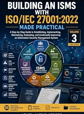 خرید و دانلود نسخه کامل کتاب زبان اصلی Building an ISMS with ISO/IEC 27001:2022 Made Practical: A Step-by-Step Guide to Implementing and Continually Improving an Information Security Management … Security Implementation Series Book 3) PDF | دانلود کتاب خارجی