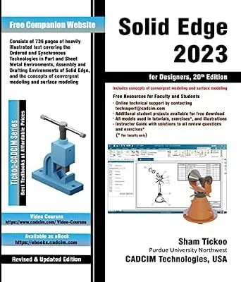 خرید و دانلود نسخه کامل کتاب Solid Edge 2023 for Designers, 20th Edition
