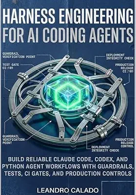 خرید و دانلود نسخه کامل کتاب زبان اصلی Harness Engineering for AI Coding Agents: Build Reliable Claude Code, Codex, and Python Agent Workflows with Guardrails, Tests, CI Gates, and Production Controls (AI Agents & MCP Series) PDF | دانلود کتاب خارجی