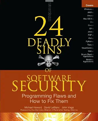 خرید و دانلود نسخه کامل کتاب 24 Deadly Sins of Software Security: Programming Flaws and How to Fix Them_6a83046a5b618.webp خرید و دانلود نسخه کامل کتاب 24 Deadly Sins of Software Security: Programming Flaws and How to Fix Them