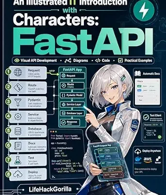 خرید و دانلود نسخه کامل کتاب FastAPI Visually Explained: A Beginner-Friendly Guide to Python Backend APIs with Diagrams, Characters, and Practical Code Examples (Visually Explained IT Basics Book 1)