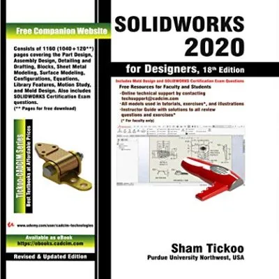 خرید و دانلود نسخه کامل کتاب SOLIDWORKS 2020 for Designers, 18th Edition [Print Replica] Kindle Edition