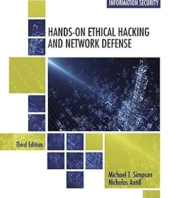خرید و دانلود نسخه کامل کتاب زبان اصلی Hands-On Ethical Hacking and Network Defense, 3rd Edition, Book Only PDF | دانلود کتاب خارجی