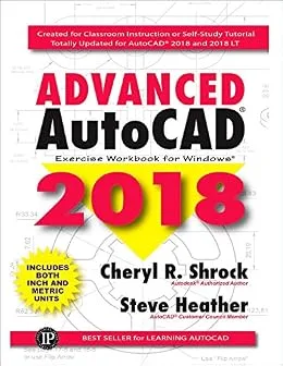 خرید و دانلود نسخه کامل کتاب Advanced AutoCAD® 2018: Exercise Workbook