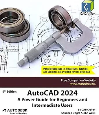 خرید و دانلود نسخه کامل کتاب AutoCAD 2024: A Power Guide for Beginners and Intermediate Users