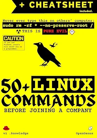 خرید و دانلود نسخه کامل کتاب 50+ Linux Commands before joining a Company (Developer Cheatsheets: Make the best 1st day impression Book 3)_6a870c659a127.webp خرید و دانلود نسخه کامل کتاب 50+ Linux Commands before joining a Company (Developer Cheatsheets: Make the best 1st day impression Book 3)