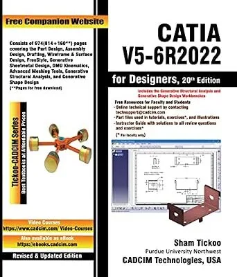 خرید و دانلود نسخه کامل کتاب CATIA V5-6R2022 for Designers, 20th Edition