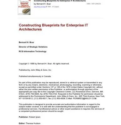 خرید و دانلود نسخه کامل کتاب Constructing Blueprints for Enterprise IT Architectures