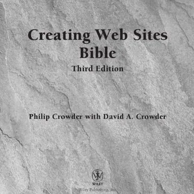 خرید و دانلود نسخه کامل کتاب Creating Web Sites Bible, Third Edition
