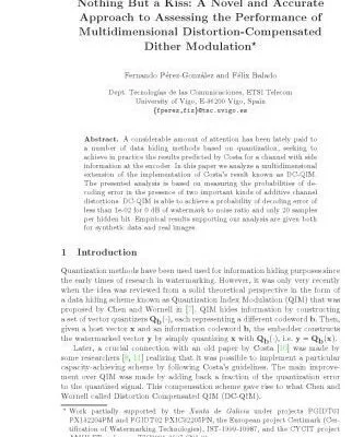 خرید و دانلود نسخه کامل کتاب Multidimensional Distortion-Compensated Dither Modulation