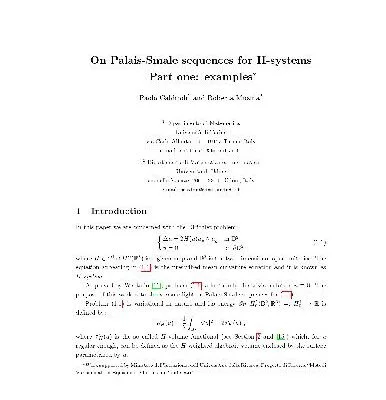 خرید و دانلود نسخه کامل کتاب On Palais-Smale sequences for H-systems. examples