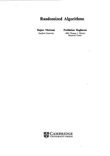 خرید و دانلود نسخه کامل کتاب Randomized algorithms_68659e8ba7097.jpeg خرید و دانلود نسخه کامل کتاب Randomized algorithms