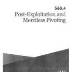 خرید و دانلود نسخه کامل کتاب SANS 560.4 – Post-Exploitation and Merciless Pivoting