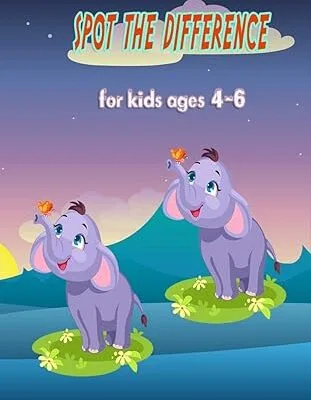 خرید و دانلود نسخه کامل کتاب Spot the difference for kids ages 4-6: Picture Puzzles for Kids – Search – find the differences – What’s Different –  +  PDF