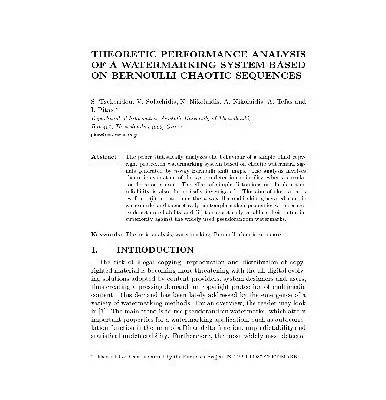 خرید و دانلود نسخه کامل کتاب Theoretic performance analysis of a watermarking system