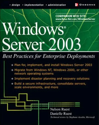 خرید و دانلود نسخه کامل کتاب Windows Server 2003: best practices for enterprise deployments_686a1cf9b0cf2.jpeg خرید و دانلود نسخه کامل کتاب Windows Server 2003: best practices for enterprise deployments