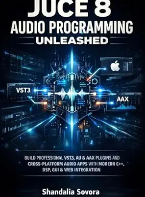 خرید و دانلود نسخه کامل کتاب زبان اصلی JUCE 8 AUDIO PROGRAMMING UNLEASHED: BUILD PROFESSIONAL VST3, AU & AAX PLUGINS AND CROSS-PLATFORM AUDIO APPS WITH MODERN C++, DSP, GUI & WEB INTEGRATION PDF | دانلود کتاب خارجی