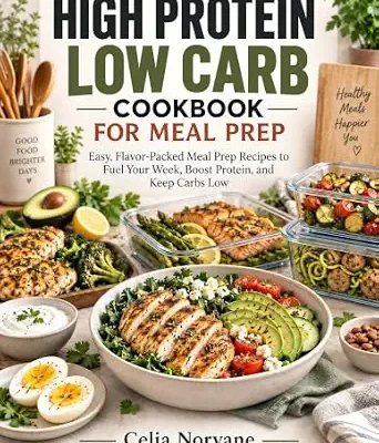 خرید و دانلود نسخه کامل کتاب زبان اصلی High Protein Low Carb Cookbook For Meal Prep: Easy, Flavor-Packed Meal Prep Recipes to Fuel Your Week, Boost Protein, and Keep Carbs Low | دانلود کتاب خارجی