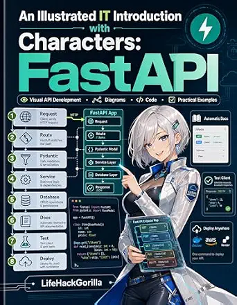 خرید و دانلود نسخه کامل کتاب زبان اصلی FastAPI Visually Explained: A Beginner-Friendly Guide to Python Backend APIs with Diagrams, Characters, and Practical Code Examples (Visually Explained IT Basics Book 1) PDF | دانلود کتاب خارجی_6a9e726561fb1.webp خرید و دانلود نسخه کامل کتاب زبان اصلی FastAPI Visually Explained: A Beginner-Friendly Guide to Python Backend APIs with Diagrams, Characters, and Practical Code Examples (Visually Explained IT Basics Book 1) PDF | دانلود کتاب خارجی