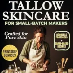 خرید و دانلود نسخه کامل کتاب زبان اصلی Odorless Tallow Skincare for Small-Batch Makers: 50 Recipes Measured in Grams for Smooth, Stable Balms, Sticks, Lotion Bars, Cold Creams, Deodorants and Soaps, No Beefy Smell or Grit PDF | دانلود کتاب خارجی
