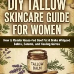 خرید و دانلود نسخه کامل کتاب زبان اصلی DIY Tallow Skincare Guide for women: How to Render Grass-Fed Beef Fat & Make Whipped Balms, Serums, and Healing Salves PDF | دانلود کتاب خارجی