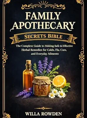 خرید و دانلود نسخه کامل کتاب زبان اصلی Family Apothecary Secrets Bible:The Complete Guide to Making Safe and Effective Herbal Remedies for Colds, Flu, Cuts, and Everyday Ailments | دانلود کتاب خارجی