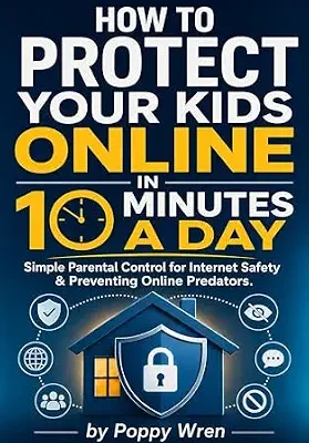 خرید و دانلود نسخه کامل کتاب زبان اصلی How to Protect Your Kids Online in 10 Minutes a Day: A Parent’s Daily Action Plan for Safer Phones, Gaming, Social Media, Cyberbullying, Sextortion, and Online Predators PDF | دانلود کتاب خارجی