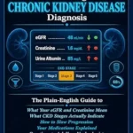 خرید و دانلود نسخه کامل کتاب زبان اصلی UNDERSTANDING YOUR CHRONIC KIDNEY DISEASE DIAGNOSIS.: The Plain-English Guide to What Your eGFR and Creatinine Results Mean — What CKD Stages Actually Indicate, How to Slow Progression. | دانلود کتاب خارجی