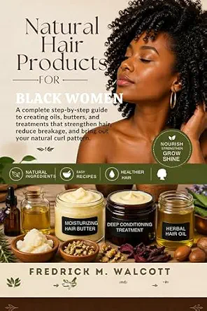 خرید و دانلود نسخه کامل کتاب زبان اصلی Make Natural Hair Products for Black Women: A complete step-by-step guide to creating oils, butters, and treatments that strengthen hair, reduce breakage, and bring out your natural curl pattern. PDF | دانلود کتاب خارجی