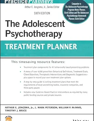 خرید و دانلود نسخه کامل کتاب زبان اصلی The Adolescent Psychotherapy Treatment Planner (PracticePlanners) PDF | دانلود کتاب خارجی