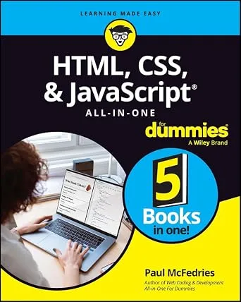 خرید و دانلود نسخه کامل کتاب زبان اصلی HTML, CSS, & JavaScript All-in-One For Dummies PDF | دانلود کتاب خارجی