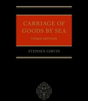 خرید و دانلود نسخه کامل کتاب Carriage of Goods by Sea (3rd Edition) –  Pdf