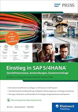 خرید و دانلود نسخه کامل کتاب Einstieg in SAP S/4HANA: Geschäftsprozesse, Anwendungen, Zusammenhänge – Erklärt am Beispielunternehmen Global Bike –  Pdf