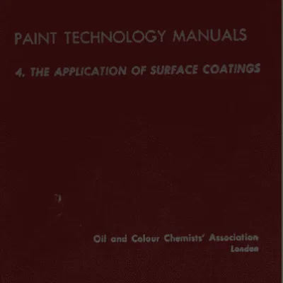 خرید و دانلود نسخه کامل کتاب Paint Technology Manuals: The application of surface coatings · Volume 4 – Pdf