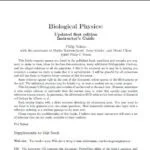 خرید و دانلود نسخه کامل کتاب Solution Manual + all instructorresources of Biological Physics: with New Art by David Goodsell