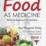 خرید و دانلود نسخه کامل کتاب زبان اصلی FOOD AS MEDICINE: Western Approach to Nutrition Food for First Chakra and First Kosha (Our Physical Body) Book 1 | دانلود کتاب خارجی